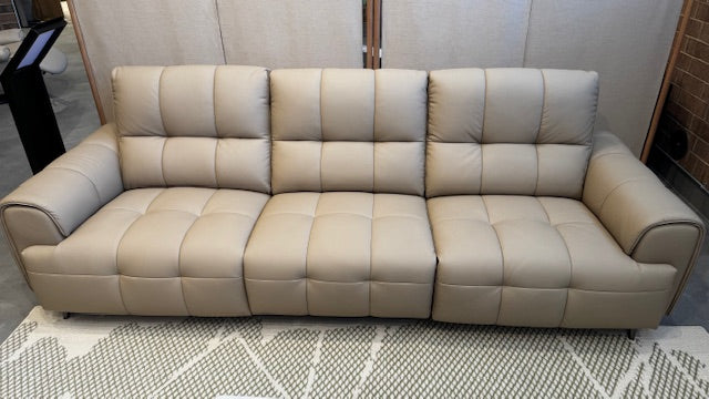 Waffle Power Reclining Sofa Leather/Foam