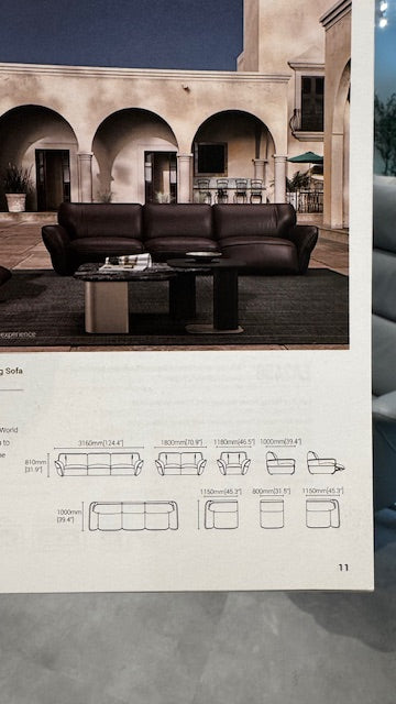 Wojtek Power Reclining Sofa Leather/Foam