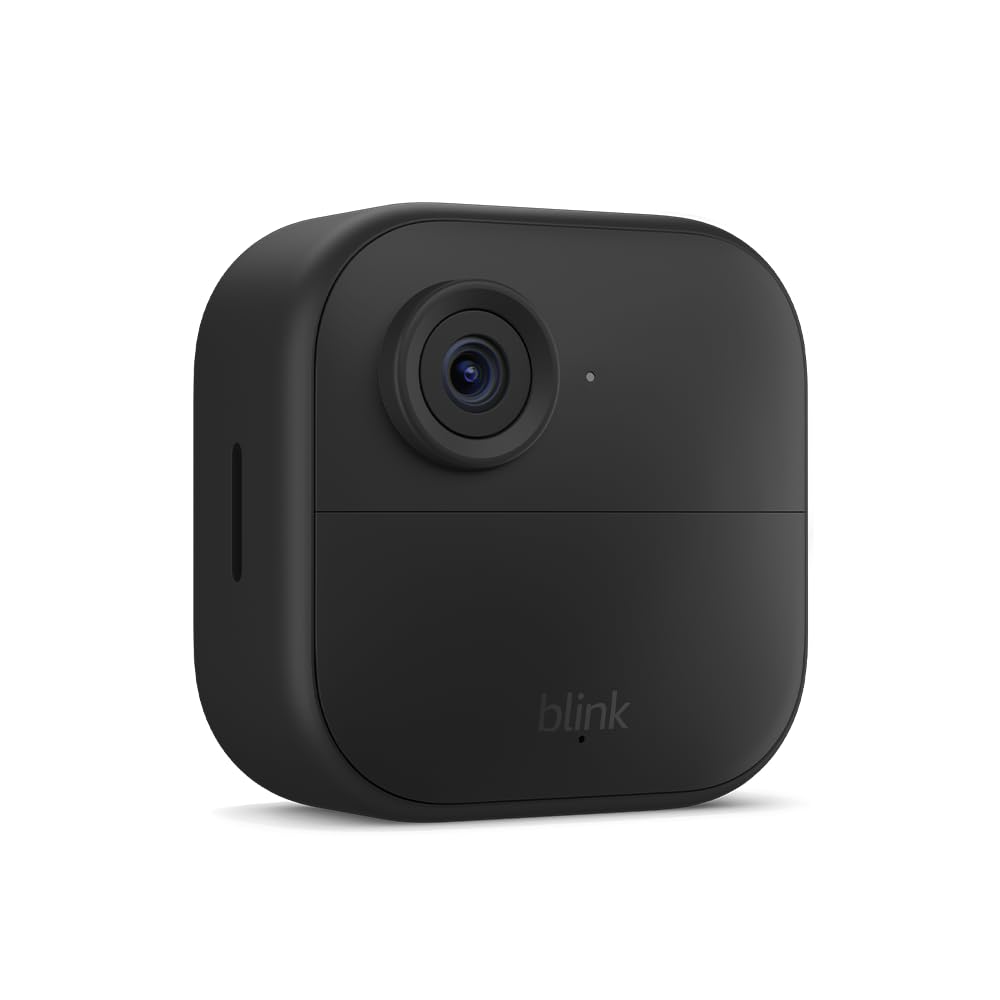 Blink Outdoor 4 (newest model), Wireless smart security camera, two-year battery, 1080p HD day and infrared night live view, two-way talk – 1 camera system