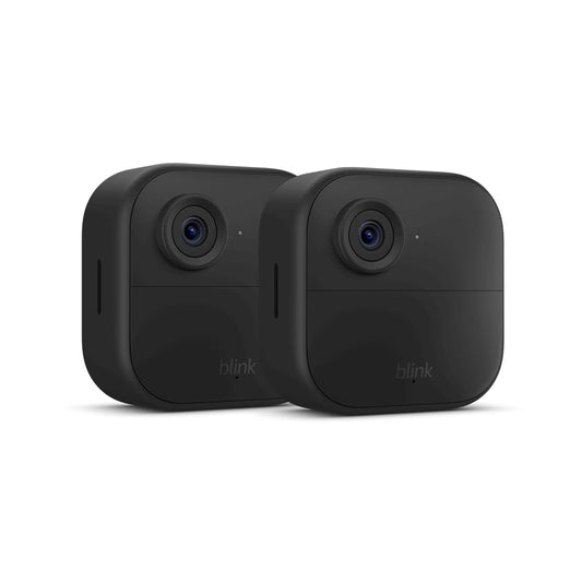 Blink Outdoor 4 (newest model), Wireless smart security camera, two-year battery, 1080p HD day and infrared night live view, two-way talk – 1 camera system