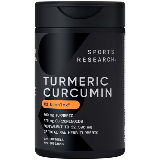 Turmeric Curcumin C3® Complex 500mg, Enhanced with Black Pepper & Organic Coconut Oil for Better Absorption; Non-GMO & Gluten Free - 120 Liquid Softgels