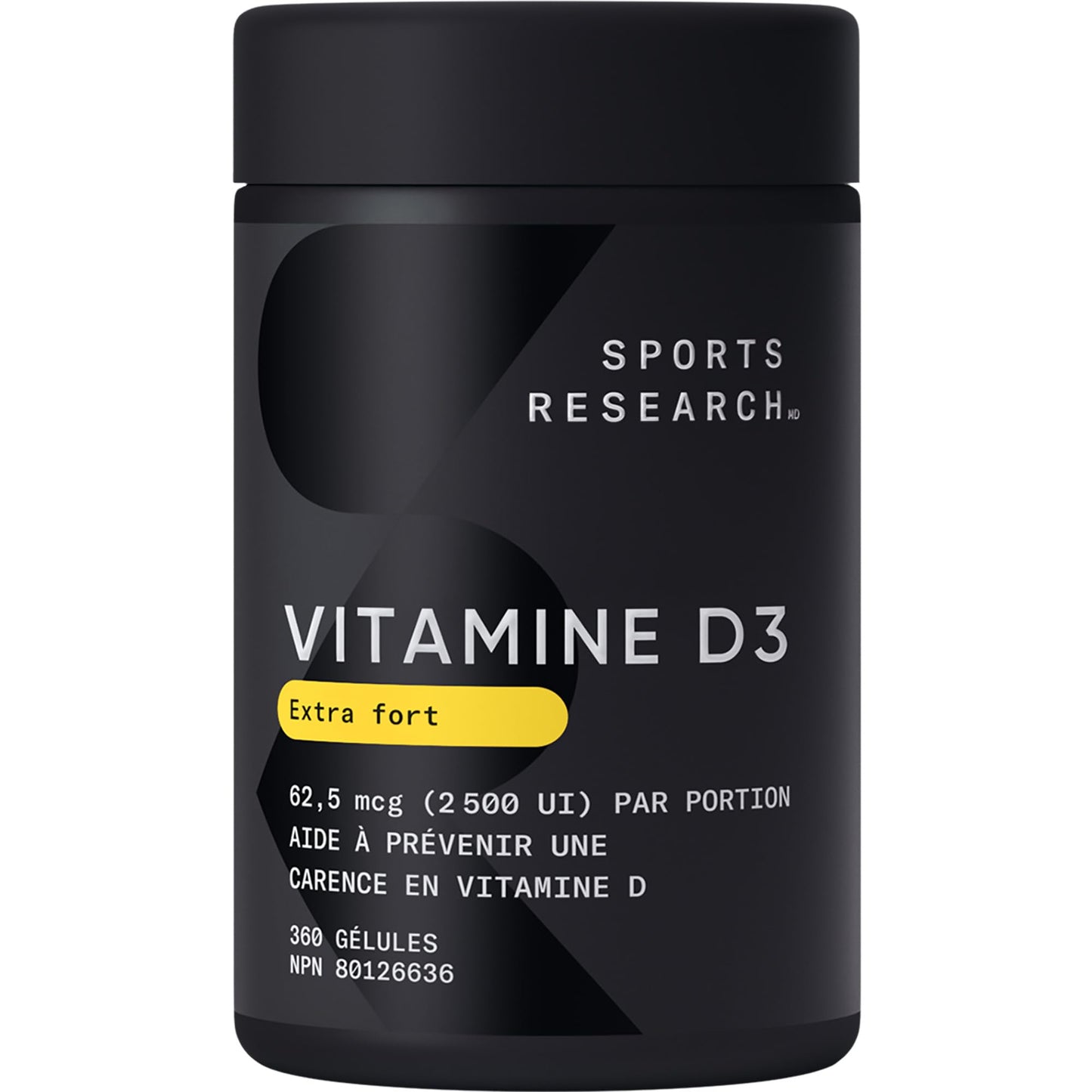 Sports Research Vitamin D3 1,000 IU with Coconut Oil - Vitamin D for Healthy Bones, Teeth, and Maintenance of Good Health - Non-GMO, Gluten & Soy Free - 360 Liquid Softgels