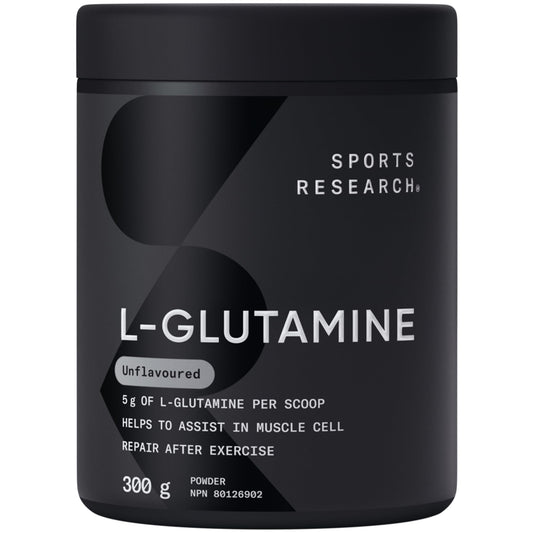 Sports Research L-Glutamine - Workout Recovery, Immune Health & Gut Health Support - 5 G Per Serving - 300 Grams