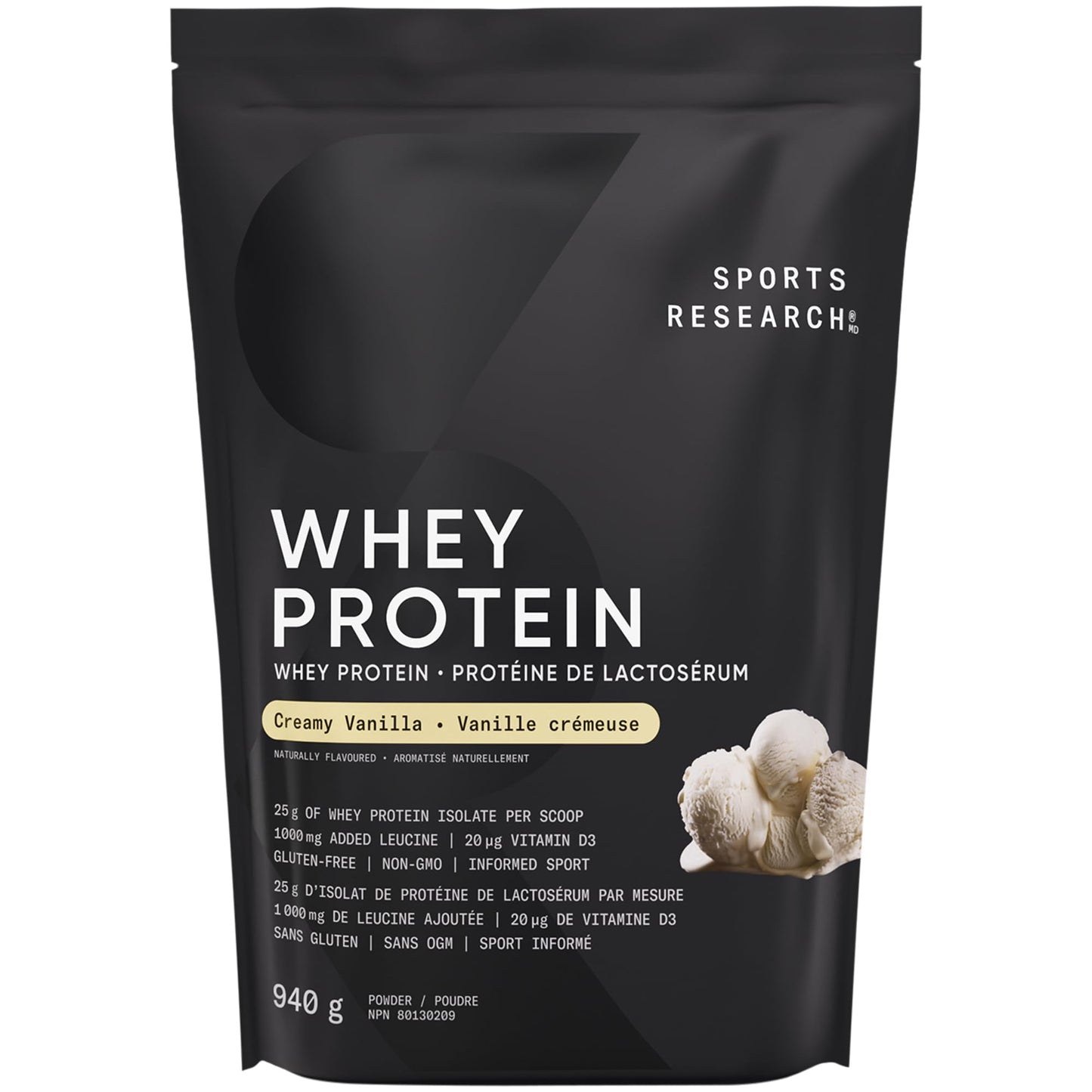 Sports Research Whey Protein Isolate - Sports Nutrition Protein Powder 25g per serving - 1.03 kg Bag Whey Protein - Dutch Chocolate Bulk Protein Powder, 25 Servings