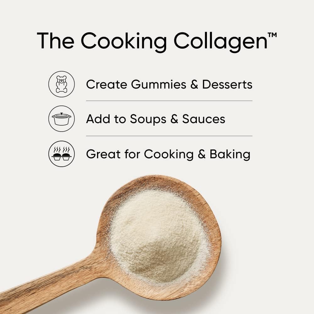 Sports Research Gelatin Collagen Cooking Powder - Sourced from Pasture Raised Cows | Great for Cooking and Baking - Certified Keto Friendly and Non-GMO