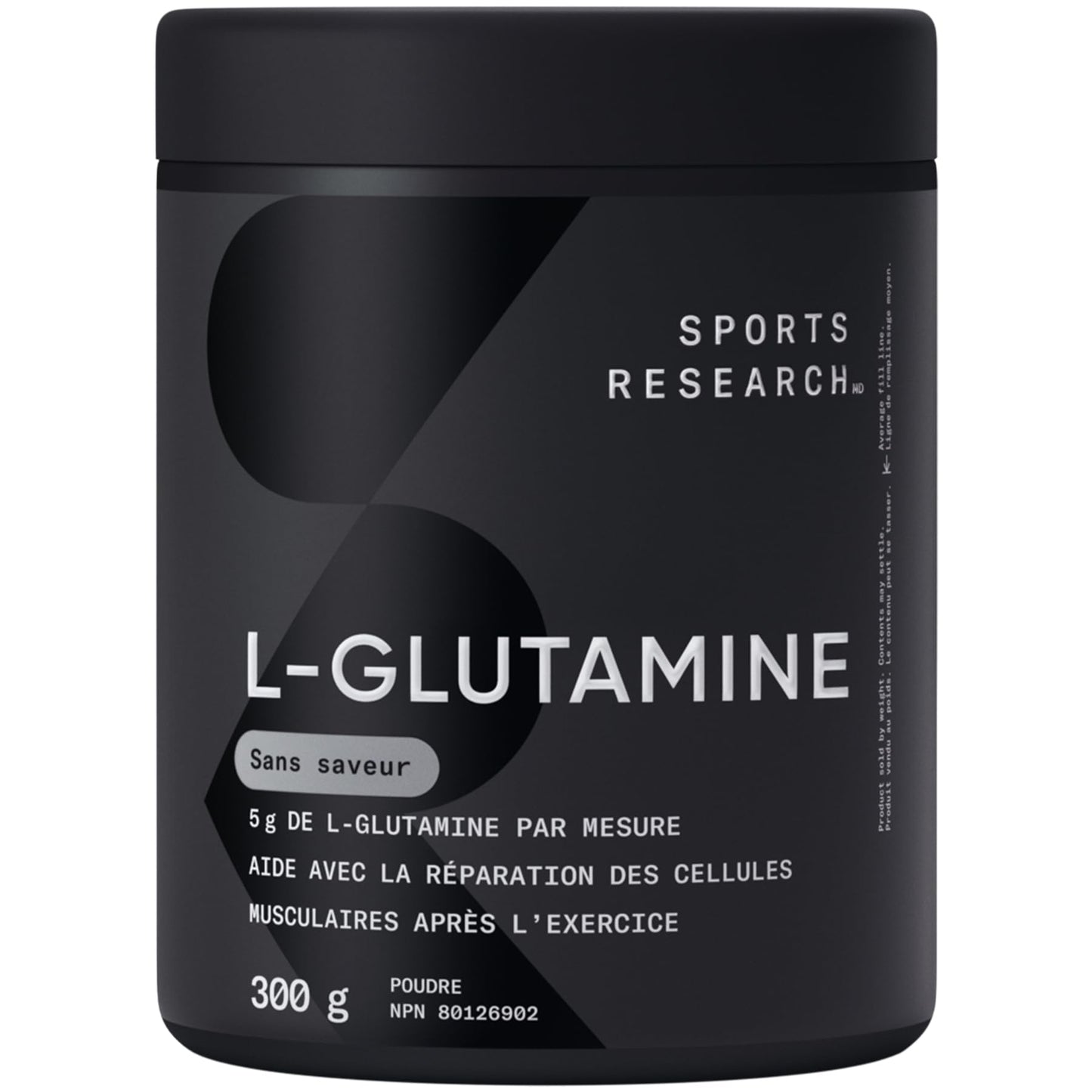 Sports Research L-Glutamine - Workout Recovery, Immune Health & Gut Health Support - 5 G Per Serving - 300 Grams