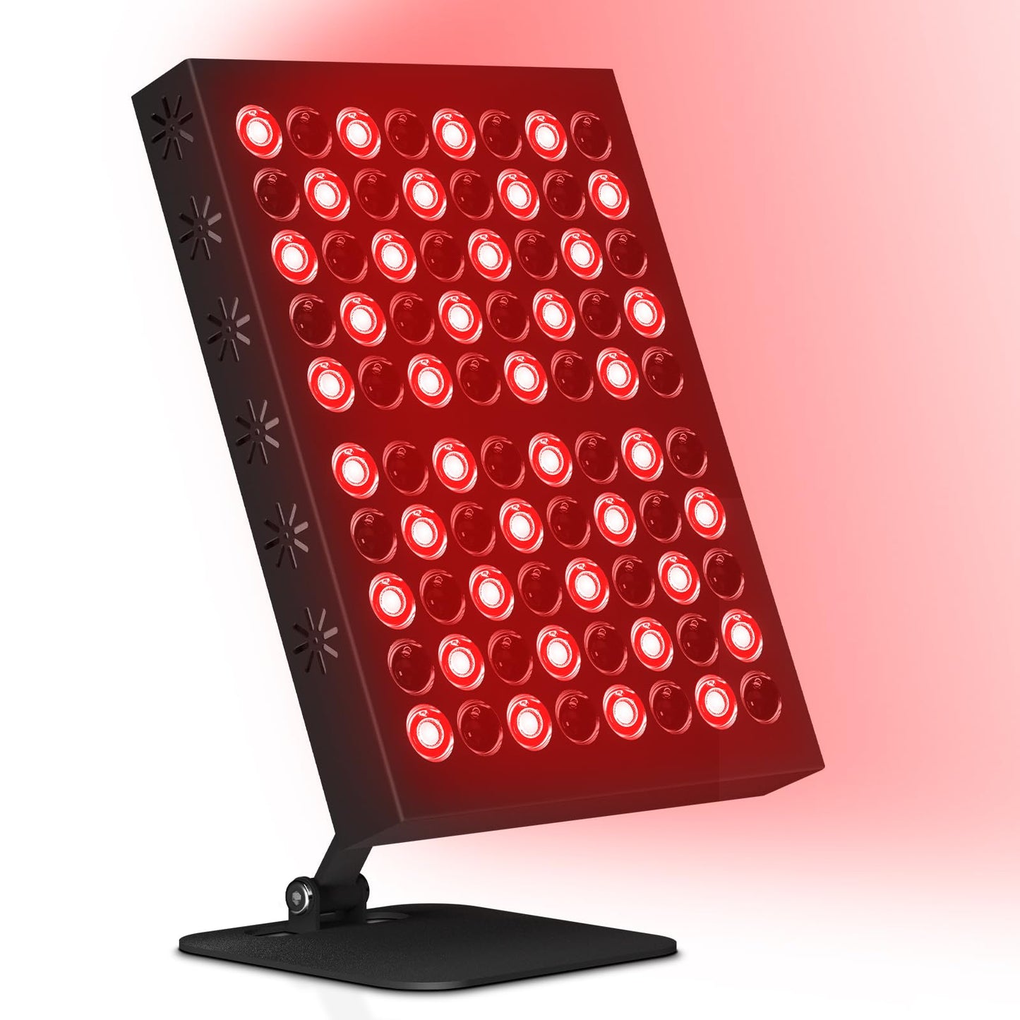 Hottoerak Red Light & Near Infrared Light Panel with 80 pcs, Red LED Light with Timer, Adjustable Angle & Brightness Red Lamp at Home and Office (L)