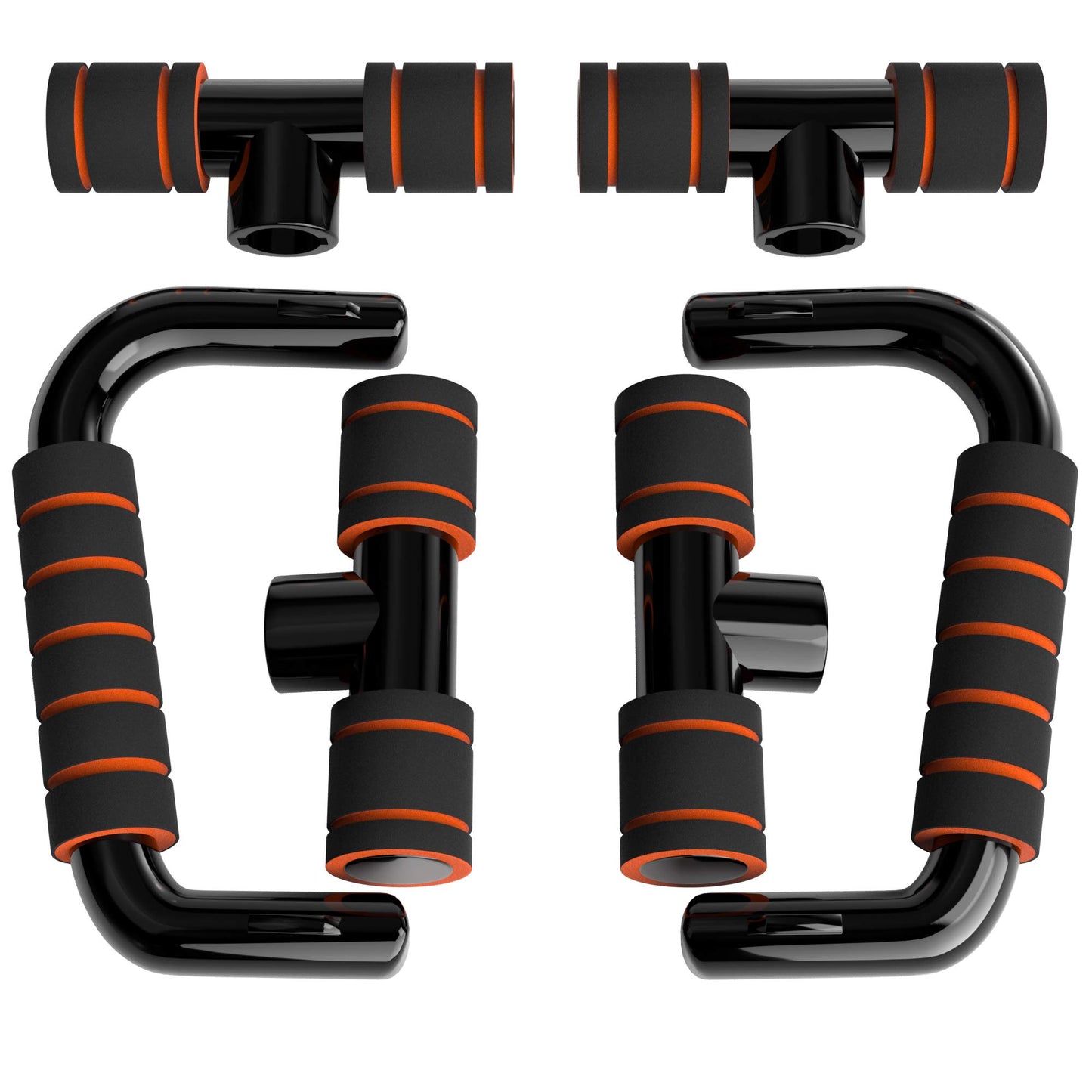 Readaeer Push Up Bars Gym Exercise Equipment Fitness 1 Pair Pushup Handles with Cushioned Foam Grip and Non-Slip Sturdy Structure Push Up Bars for Men & Women