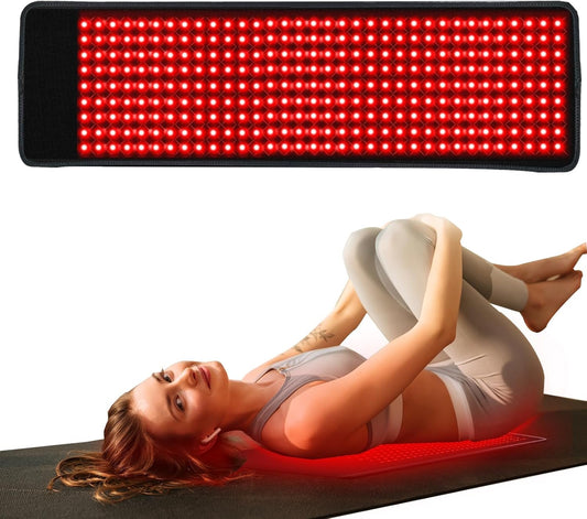 Red Light Mat, 400 LEDs Mat 11in x 35.5in Large Size Pad with Timer and Cord