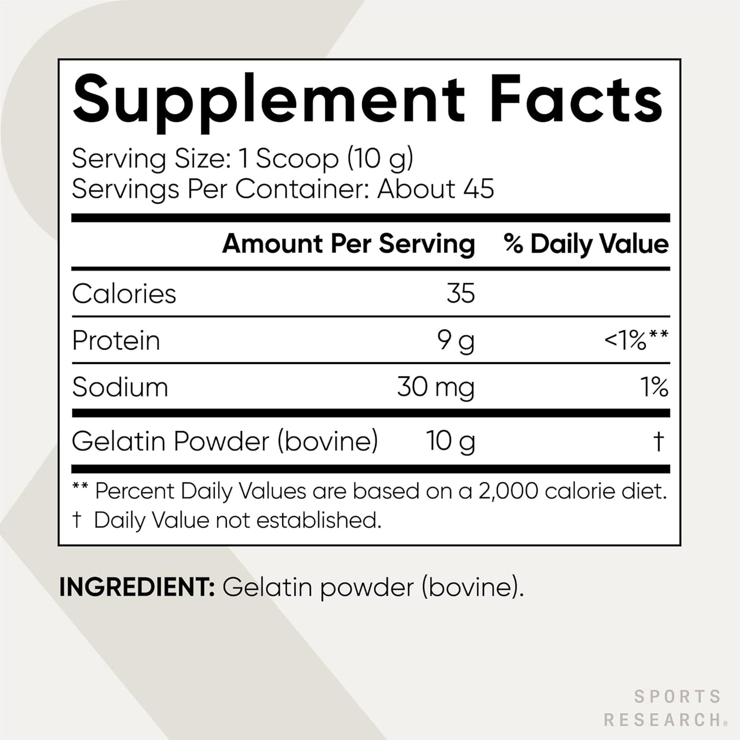 Sports Research Gelatin Collagen Cooking Powder - Sourced from Pasture Raised Cows | Great for Cooking and Baking - Certified Keto Friendly and Non-GMO