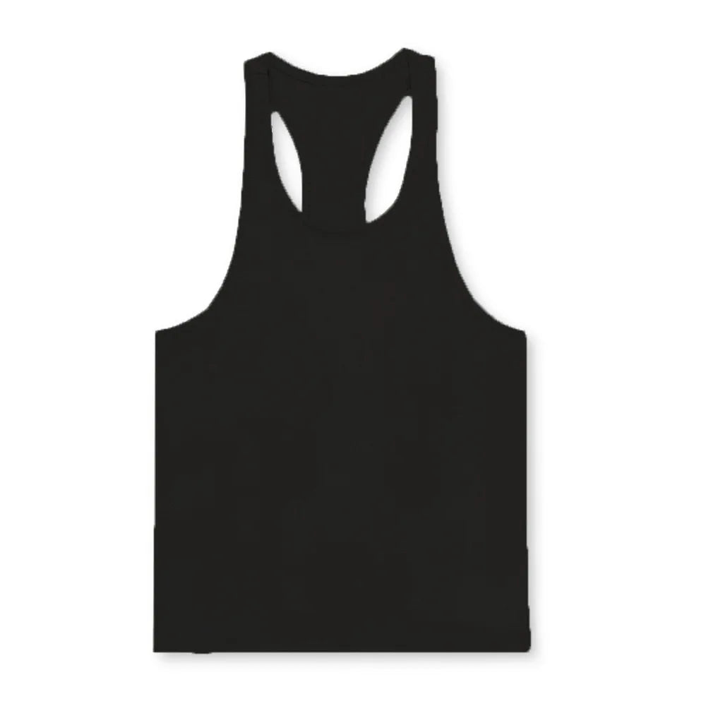 GYM Tank Tops US Size Custom Logo 95% Cotton 5% Spandex Muscle Sportswear Singlet Workout Fitness Gym Tank Top Sport Vest